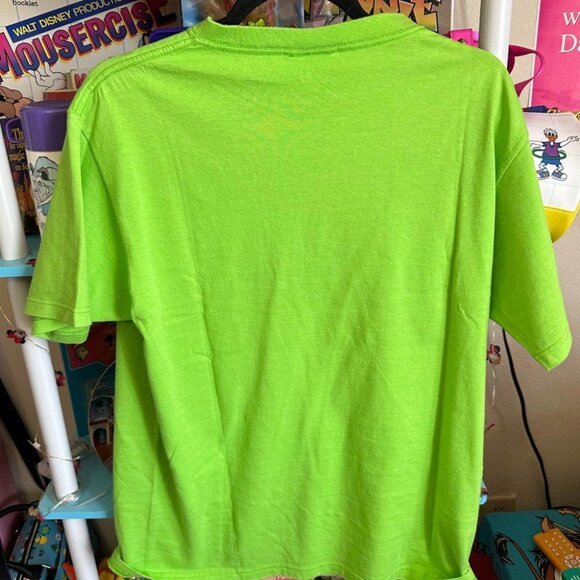VINTAGE 90’S LIME GREEN WALT DISNEY WORLD TEE - MEDIUM - Picture 2 of 4